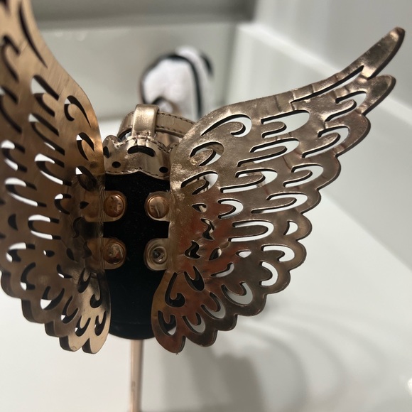 Sophia Webster Sleek black suede sandal with rose gold ankle strap - Picture 9 of 9